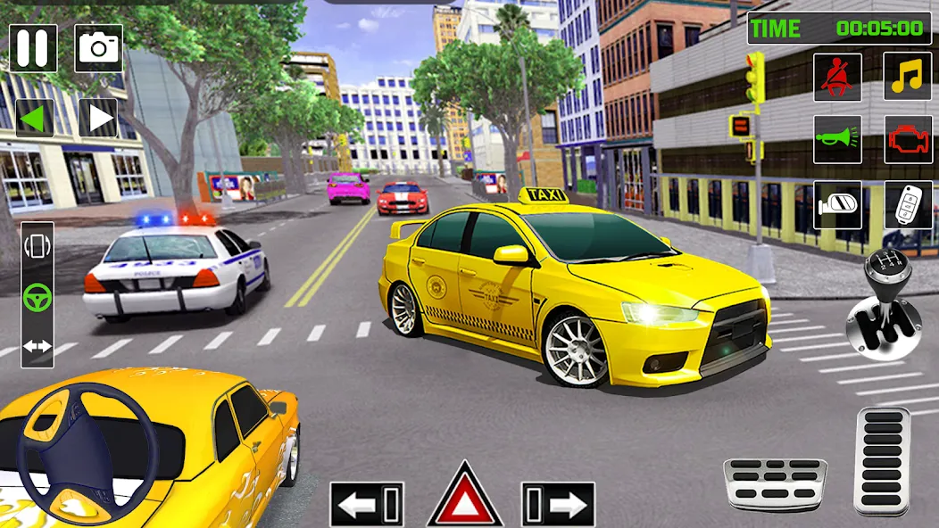 City Taxi Games-Taxi Car Games (Сити Такси Игры)  [МОД Много монет] Screenshot 1