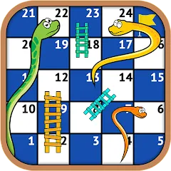 Скачать взломанную Snakes and Ladders - Ludo Game (Змеи и лестницы)  [МОД Unlimited Money] - последняя версия apk на Андроид
