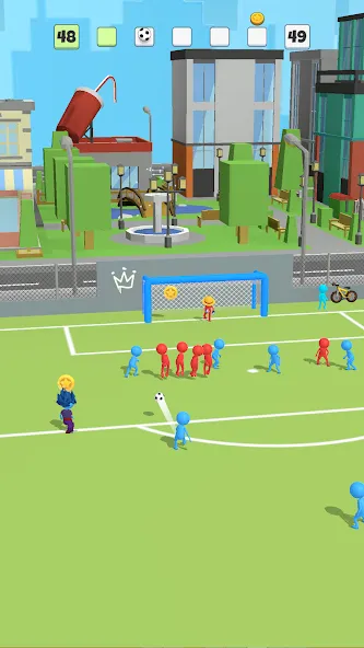 Super Goal: Fun Soccer Game (Супер Гол)  [МОД Меню] Screenshot 1