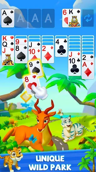 Solitaire - Wild Park  [МОД Unlocked] Screenshot 4