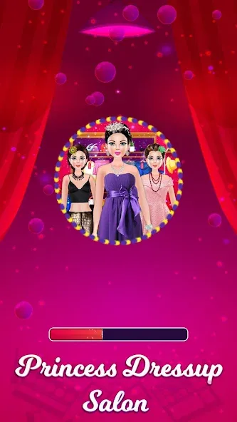 Princess Makeup Dressup Salon (Принцесса Мейкап Дрессап Салон)  [МОД Бесконечные деньги] Screenshot 1