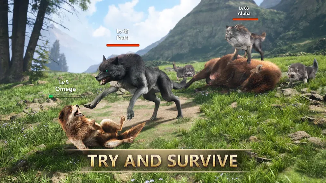 Wolf Game: Wild Animal Wars (Вулф Гейм)  [МОД Бесконечные монеты] Screenshot 1