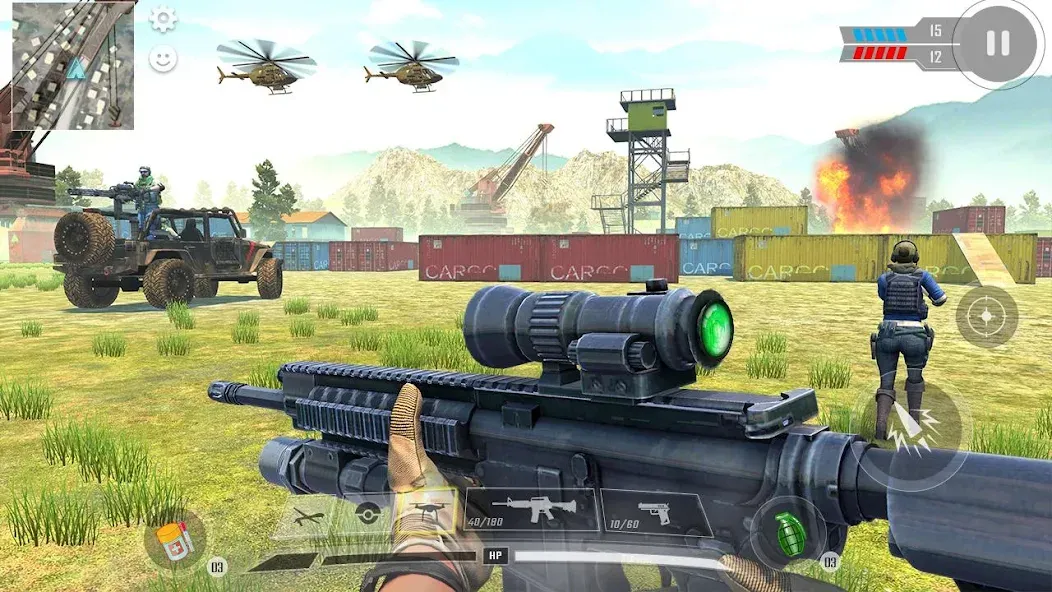 Commando War Army Game Offline  [МОД Unlimited Money] Screenshot 4