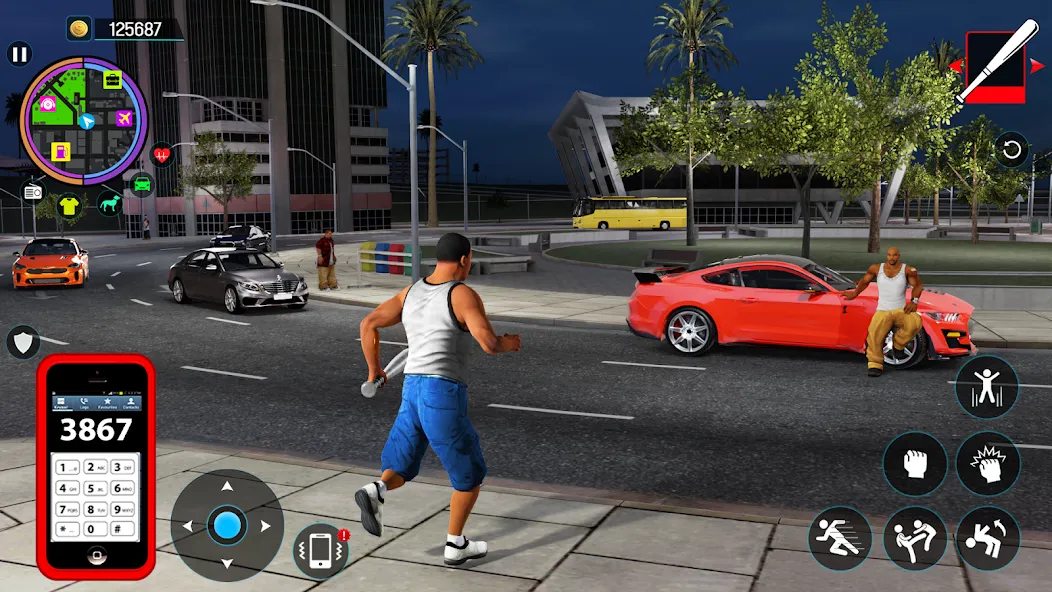 Gangster Mafia City Crime Game  [МОД Меню] Screenshot 2