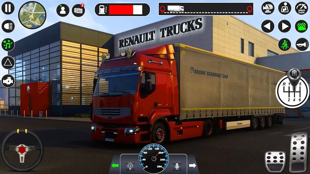 Euro Cargo Truck Simulator 3D  [МОД Много денег] Screenshot 3