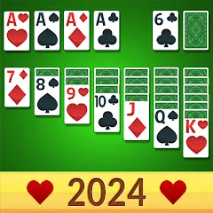 Скачать взломанную Solitaire Classic - 2024 (Солитер Классик)  [МОД Много монет] - последняя версия apk на Андроид