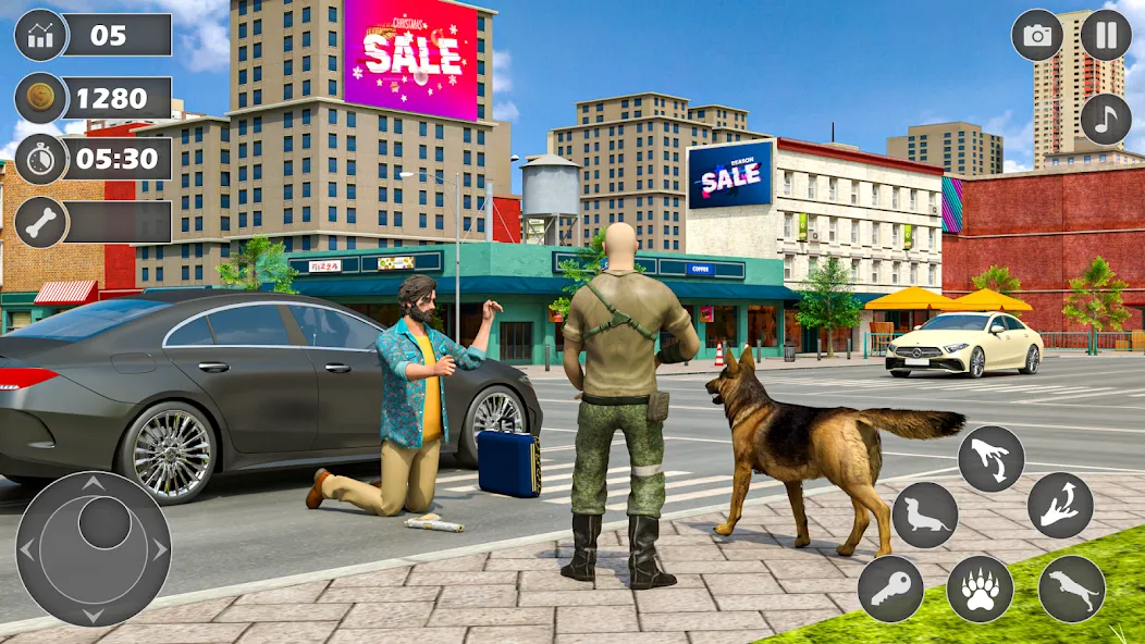 Dog Simulator Dog Game (Армейский симулятор собаки)  [МОД Много монет] Screenshot 3