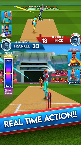 Stick Cricket Clash (тик Крикет Клаш)  [МОД Mega Pack] Screenshot 1