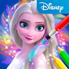 Скачать взломанную Disney Coloring World (Дисней)  [МОД Много денег] - стабильная версия apk на Андроид