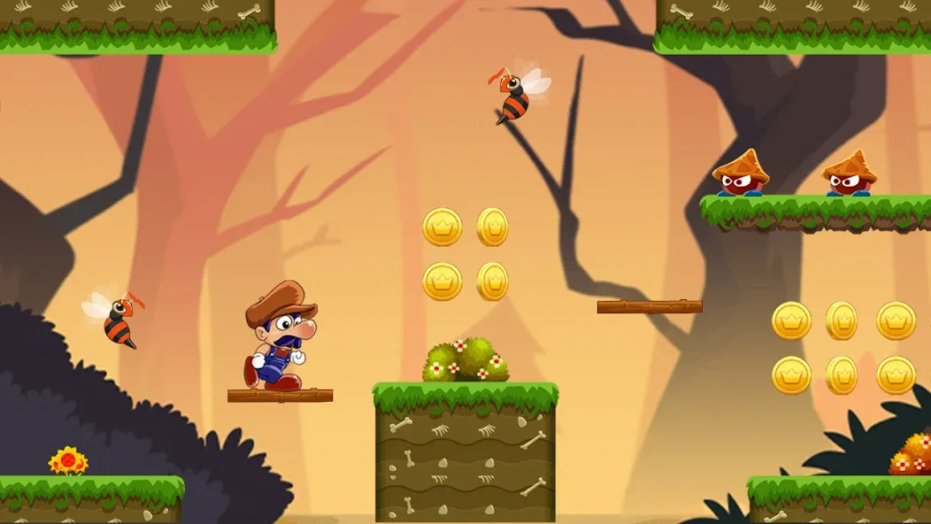 Super Bino Go:Adventure Jungle (Супер Бино Го)  [МОД Все открыто] Screenshot 3