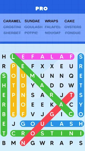 Word Search Puzzle Challenge (Уордсрч Пазл Челлендж)  [МОД Бесконечные деньги] Screenshot 1