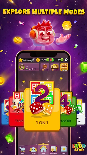 Ludo STAR: Online Dice Game (Лудо СТАР)  [МОД Все открыто] Screenshot 5