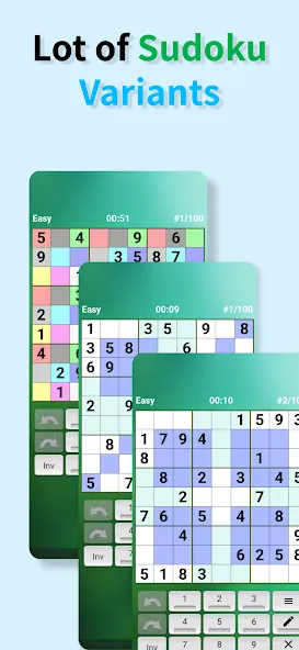 Sudoku offline (Судоку оффлайн)  [МОД Unlocked] Screenshot 2