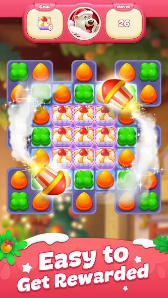 Sweet Candy Match: Puzzle Game (Свит Кэнди Матч)  [МОД Mega Pack] Screenshot 3