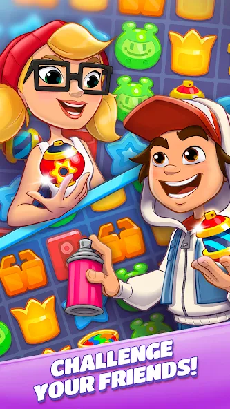 Subway Surfers Match (Сабвей Серферс Матч)  [МОД Много денег] Screenshot 4