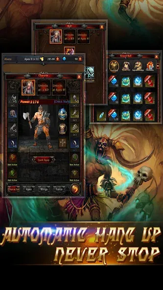 Dark God of War：Idle AFK RPG  [МОД Mega Pack] Screenshot 4