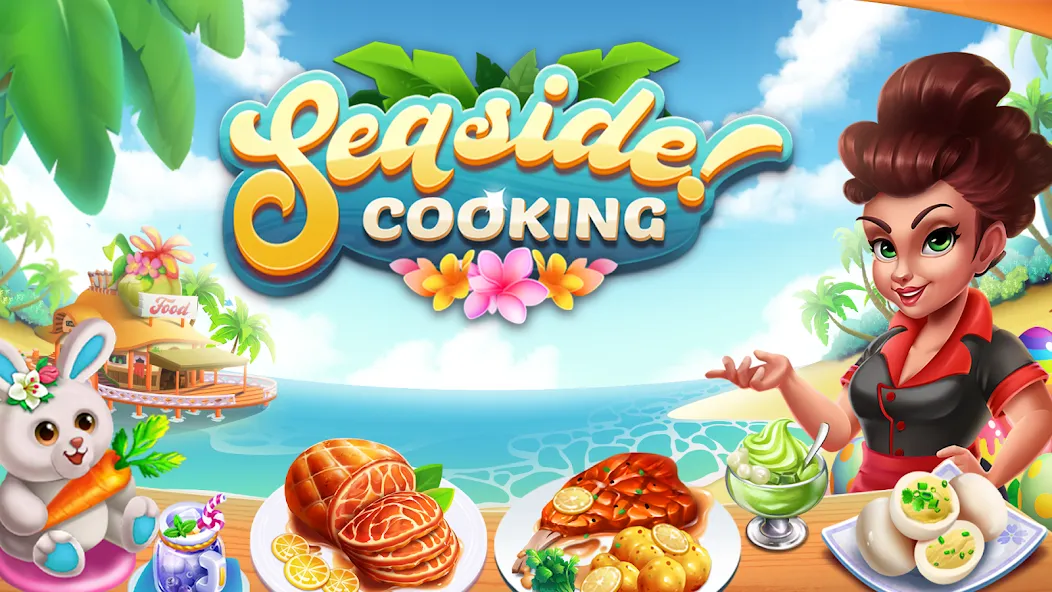 Cooking Seaside - Beach Food (Кукинг Сидсайд)  [МОД Бесконечные монеты] Screenshot 1