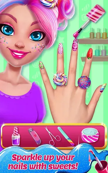 Candy Makeup Beauty Game  [МОД Много монет] Screenshot 3