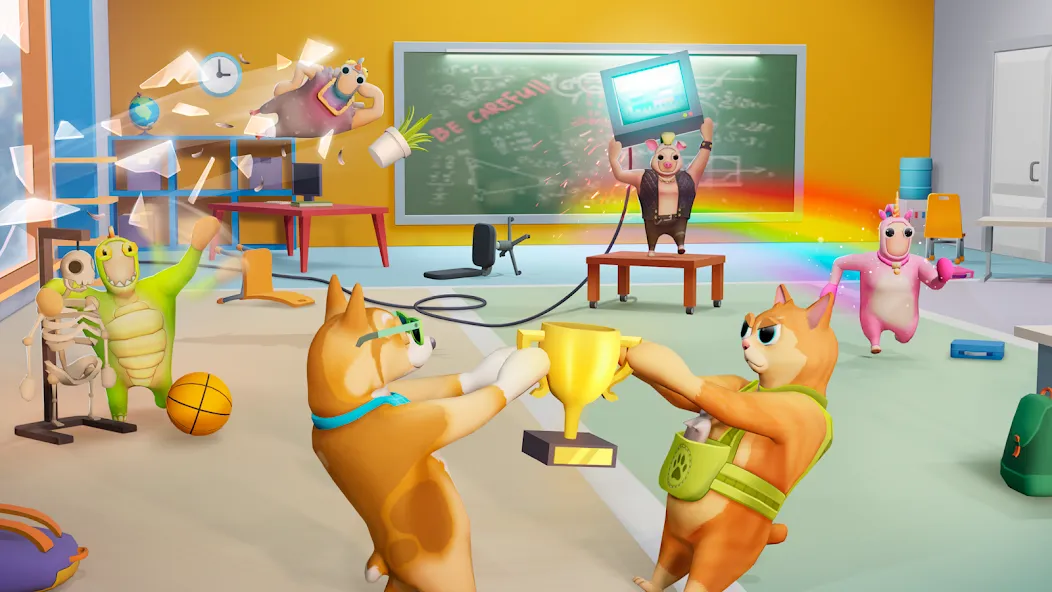 Gang Battle Party: Animals 3D  [МОД Unlocked] Screenshot 1