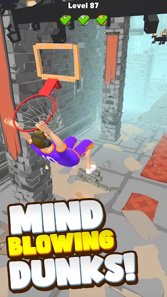 Hoop World: Flip Dunk Game 3D (Хуп Ворлд)  [МОД Много монет] Screenshot 2