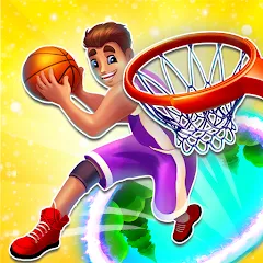 Взломанная Hoop World: Flip Dunk Game 3D (Хуп Ворлд)  [МОД Много монет] - полная версия apk на Андроид