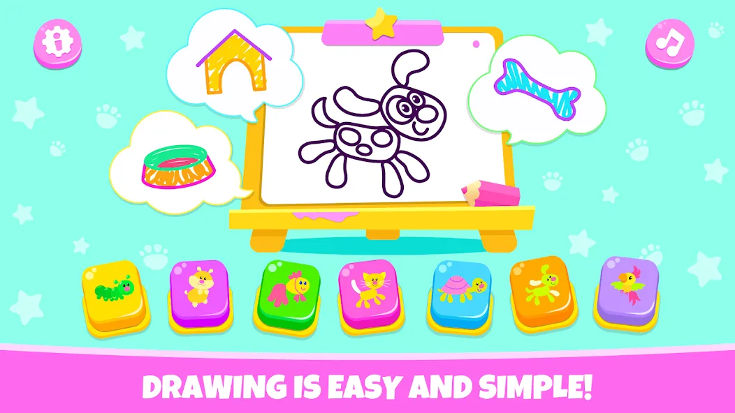 Drawing for kids! Toddler draw  [МОД Меню] Screenshot 1