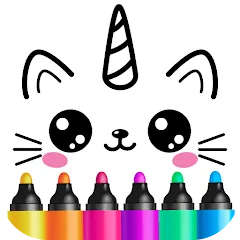 Взлом Drawing for kids! Toddler draw  [МОД Меню] - стабильная версия apk на Андроид