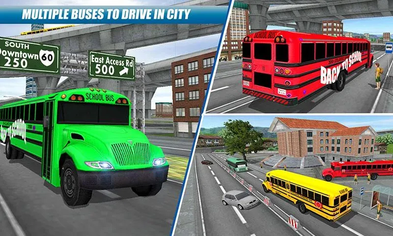 School Bus Driving Game  [МОД Меню] Screenshot 4