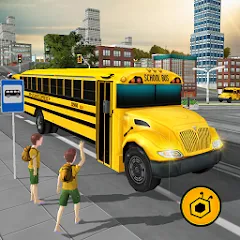 Скачать взлом School Bus Driving Game  [МОД Меню] - последняя версия apk на Андроид