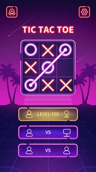 Tic Tac Toe - Offline XOXO (Тиктактое)  [МОД Много монет] Screenshot 3