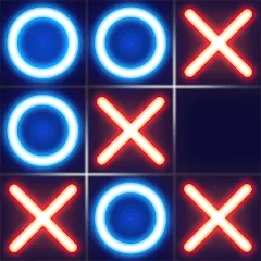 Скачать взломанную Tic Tac Toe - Offline XOXO (Тиктактое)  [МОД Много монет] - стабильная версия apk на Андроид