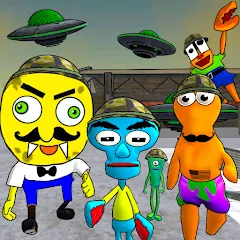 Скачать взломанную Sponge Area 51. Neighbor Alien  [МОД Все открыто] - полная версия apk на Андроид