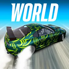 Взломанная Drift Max World - Racing Game (Дрифт Макс Ворлд)  [МОД Mega Pack] - стабильная версия apk на Андроид