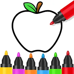 Взлом Toddler Coloring Book For Kids  [МОД Все открыто] - полная версия apk на Андроид