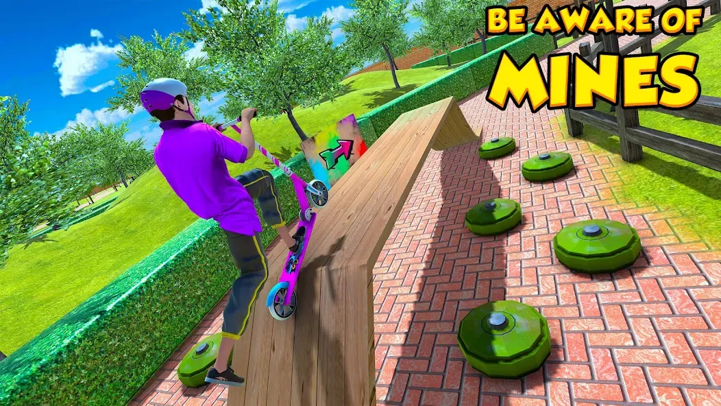 BMX Air Skate Scooter Tricks  [МОД Unlimited Money] Screenshot 1