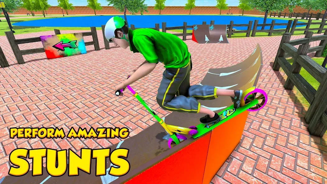 BMX Air Skate Scooter Tricks  [МОД Unlimited Money] Screenshot 3