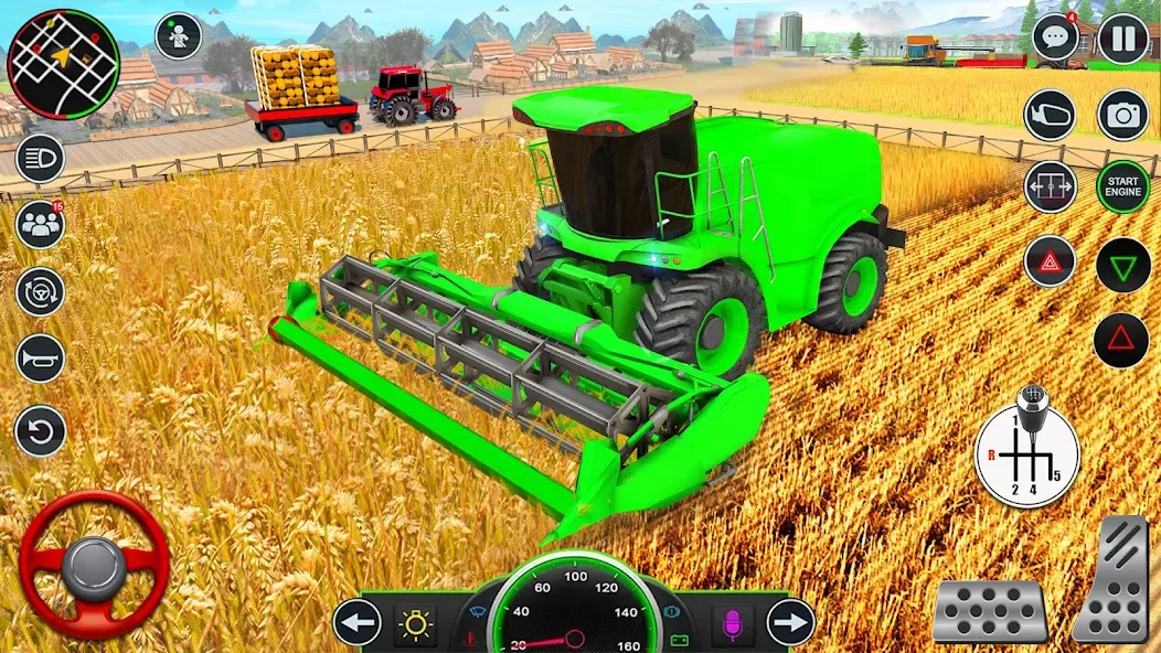 Real Tractor Driving Games (Риал Трактор Драйвинг Геймс)  [МОД Все открыто] Screenshot 3