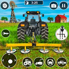 Скачать взломанную Real Tractor Driving Games (Риал Трактор Драйвинг Геймс)  [МОД Все открыто] - стабильная версия apk на Андроид