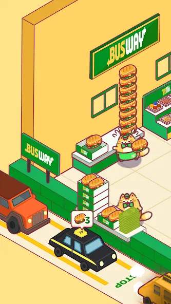 Cat Snack Bar: Cute Food Games (Кэт Снэк Бар)  [МОД Бесконечные деньги] Screenshot 1