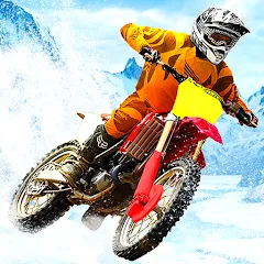 Скачать взлом Snow Tricky Bike Stunt Race 3D  [МОД Много денег] - стабильная версия apk на Андроид