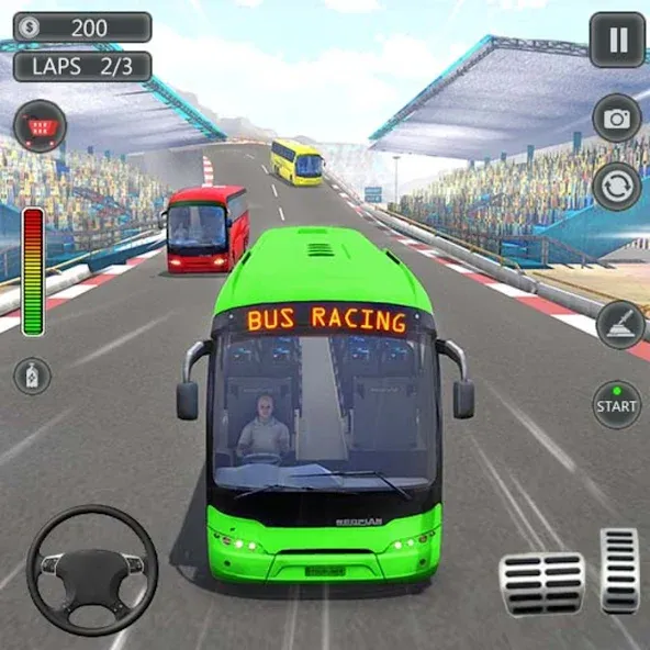 Coach Bus Games: Bus Simulator (Коуч Бас Геймс)  [МОД Бесконечные монеты] Screenshot 1