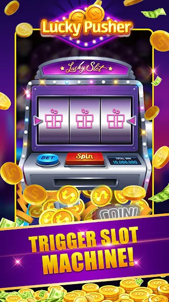 Lucky Cash Pusher Coin Games (Лаки Кэш Пушер Коин Геймс)  [МОД Много денег] Screenshot 2