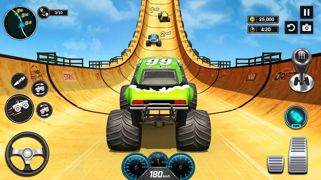 Monster Truck Games- Car Games  [МОД Бесконечные монеты] Screenshot 1