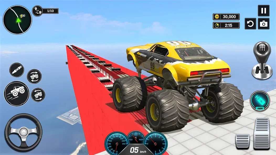 Monster Truck Games- Car Games  [МОД Бесконечные монеты] Screenshot 3