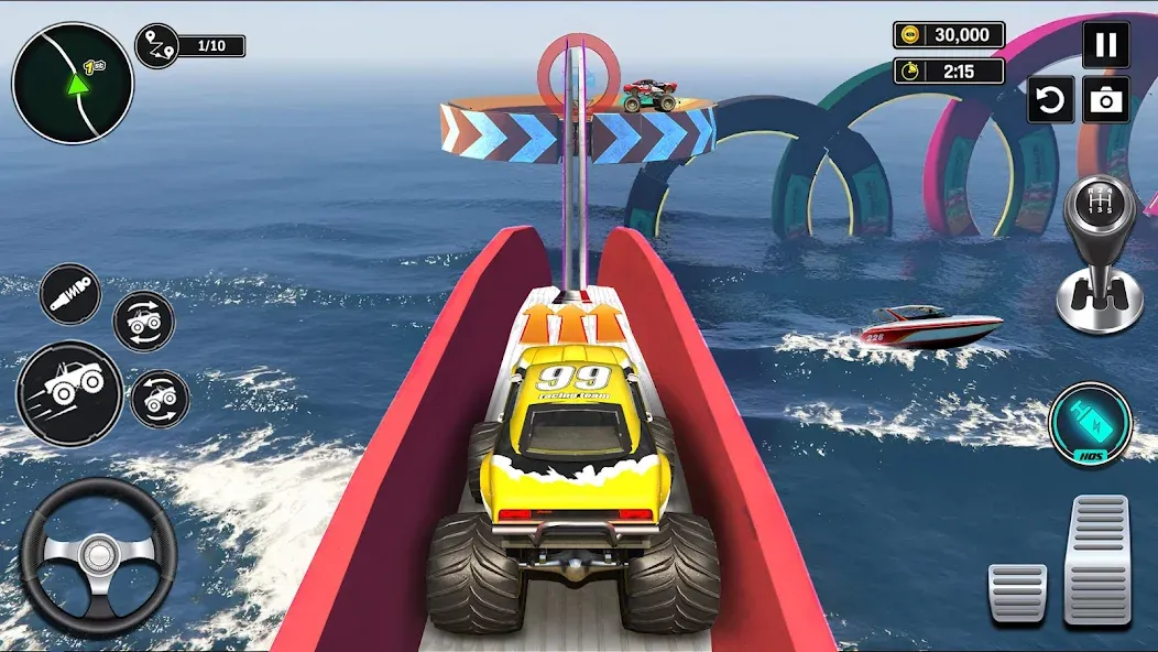 Monster Truck Games- Car Games  [МОД Бесконечные монеты] Screenshot 4