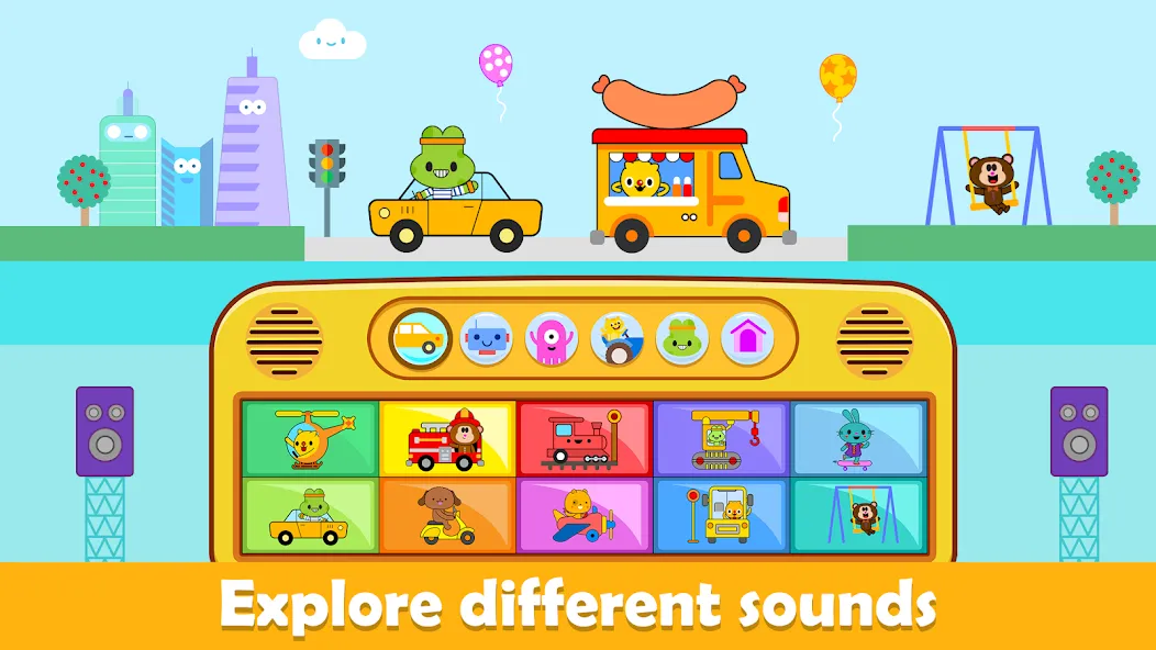 Baby Piano Kids Music Games  [МОД Menu] Screenshot 2