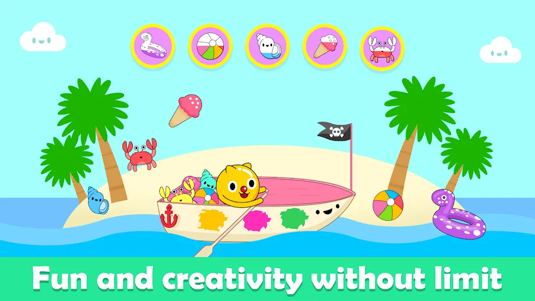 Baby Piano Kids Music Games  [МОД Menu] Screenshot 4