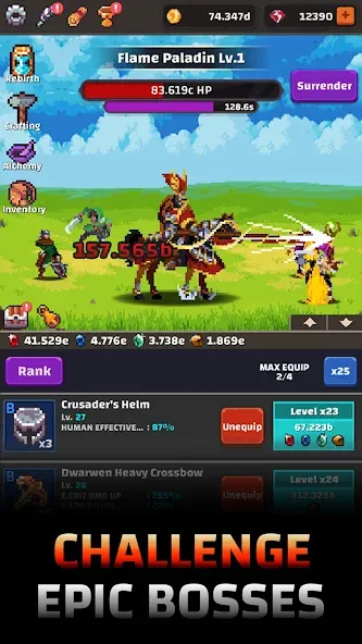 Tower Quest: Pixel Idle RPG (тауэр квест)  [МОД Mega Pack] Screenshot 2