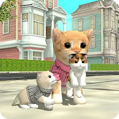 Взломанная Cat Sim Online: Play with Cats  [МОД Menu] - последняя версия apk на Андроид