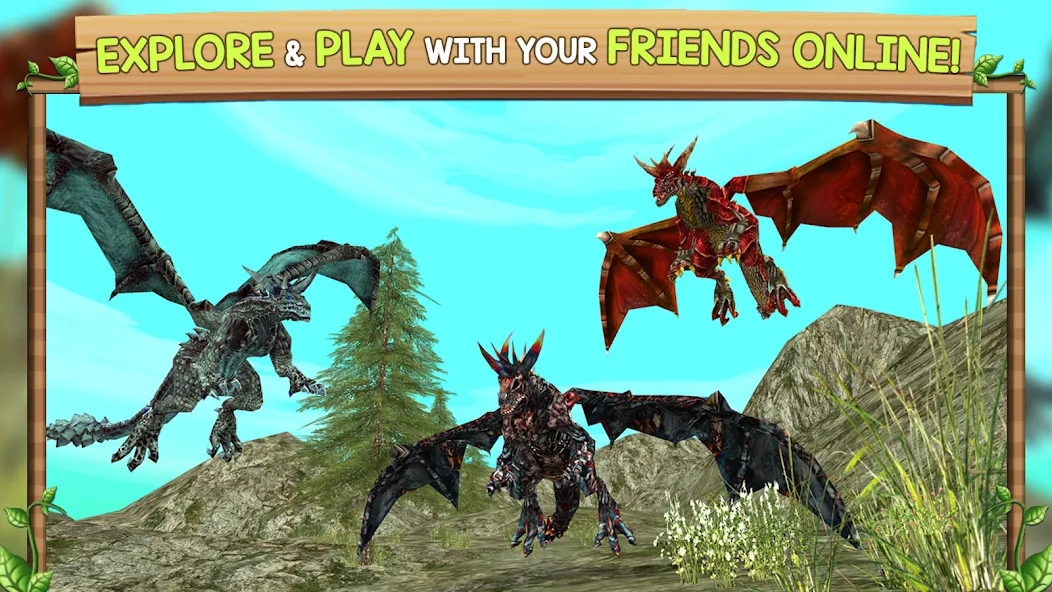 Dragon Sim Online: Be A Dragon  [МОД Много монет] Screenshot 4